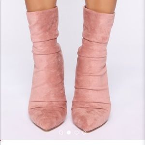 Sabrina Scrunch Bootie - Blush
